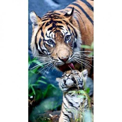 2019 Large Size Wall Decor Popular Tiger 5d Diy Diamond Painting Tige Kits UK VM3547