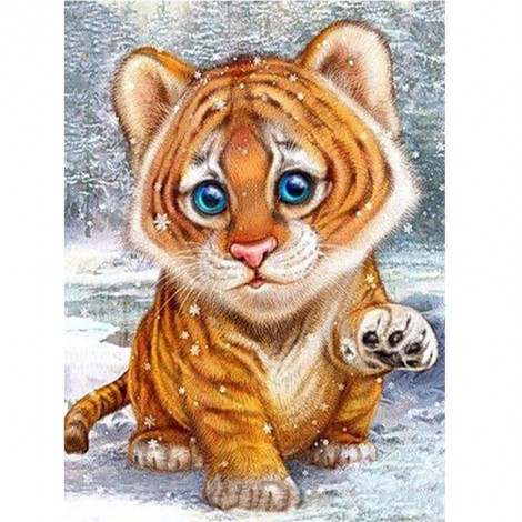 2019 Cheap Cute Tiger Animal Picture 5d Diy Diamond Painting Kits UK VM8272