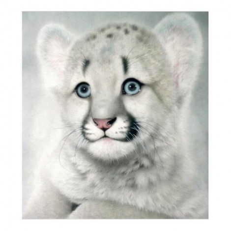 New Hot Sale Cute Tiger 5d Cross Stitch Diy Painting By Crystal Kits UK QB5108