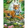 2019 New Hot Sale Mighty Natural 5d Diy Diamond Painting Tiger UK VM1998