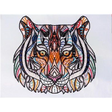 2019 New Special Tiger Pattern 5d Diy Diamond Painting Kits UK VM8008