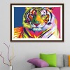 Oil Painting Art Cool Tiger 5d Diy Diamond Painting Kits UK VM7413