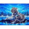 Hot Sale Dream Animal Tiger 5d Cross Stitch Diy Painting By Crystal Kits UK QB5104