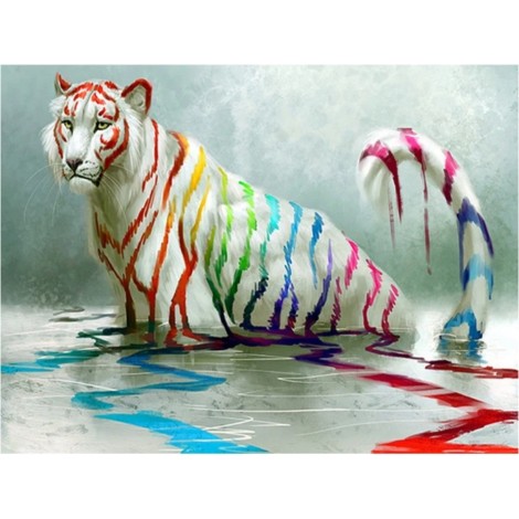 Hot Sale Special Animal Tiger 5d Diy Diamond Painting Kits UK VM9077