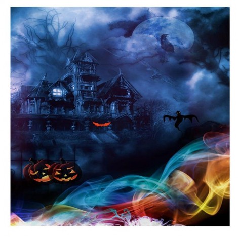 Halloween Horror Castle Pattern 5d Diy Diamond Painting Kits UK QB8136