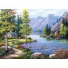 2019 Hot Sale Landscape Mountain Lake 5d Diy Diamond Painting Kits UK VM09464
