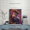 Oil Painting Style Bedazzled Monkey 5d Diy Diamond Painting Kits UK NA00516