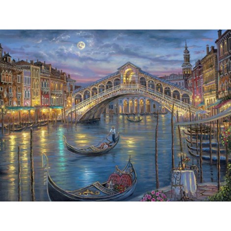 Venice City Landscape Bridge 5D DIY Cross Stitch Diamond Painting Kits UK NB0013