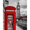 2019 Modern Art Red Telephone Booth 5d Diy Diamond Painting Street UK VM3317