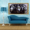 Best Oil Painting Style Lion Pattern Diy 5d Full Diamond Painting Kits UK QB5878