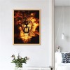 Best Dream Style Lion Pattern Diy 5d Full Diamond Painting Kits UK QB5858