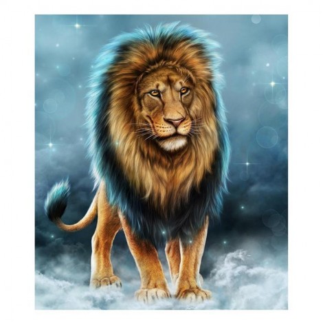 Best Modern Art Style Lion Pattern Diy 5d Full Diamond Painting Kits UK QB5877