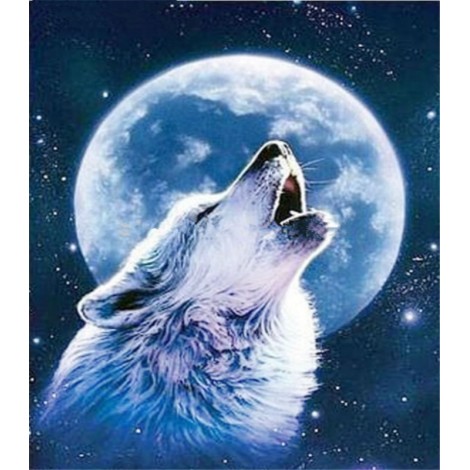 2019 New Dream Stitch Kit Night Sky 5d Diy  Diamond Painting Wolf UK VM8626