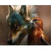 2019 Cheap Mosaic Wolf Wall Decor 5d Diy Diamond Painting Kits UK VM9888