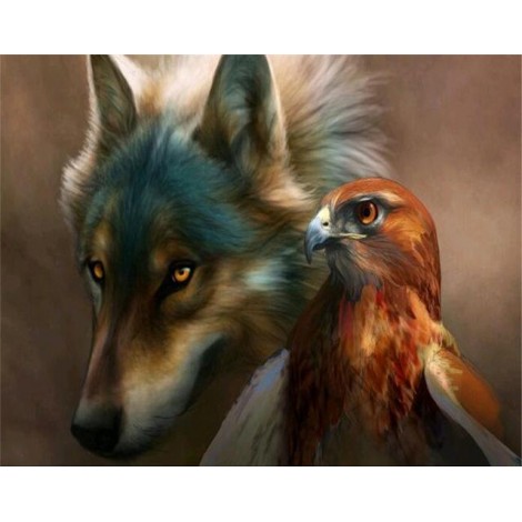 2019 Cheap Mosaic Wolf Wall Decor 5d Diy Diamond Painting Kits UK VM9888