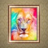Best Watercolor Lion Pattern Diy 5d Full Diamond Painting Kits UK QB05870
