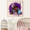 Best Watercolor Wolf Diy 5d Full Diamond Painting Kits UK QB6203