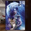 Hot Sale Dream Wall Decor Beauty And Wolf Diy 5d Diamond Painting UK VM1226