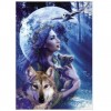 Hot Sale Dream Wall Decor Beauty And Wolf Diy 5d Diamond Painting UK VM1226