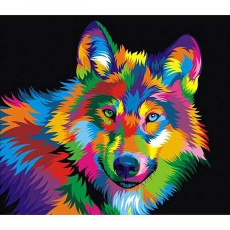 2019 Special Rhinestone Cross Stitch Wolf 5D DIY Diamond Painting Kits UK VM6022