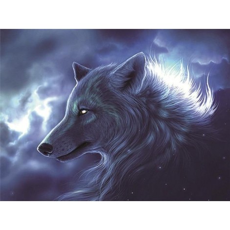 2019 Special Dream Cool Wolf Picture 5d Diy Diamond Painting Kits UK VM8273