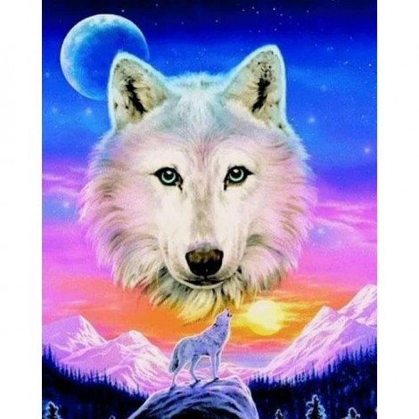 5d Rhinestone Art Special Hot Sale Animal 5d DIY Diamond Painting Wolf Kits UK VM8514