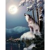 2019 New Dream Stitch Kit 5d Diy Diamond Painting Snow Wolf UK VM8619