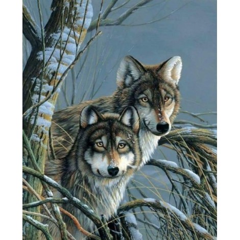 2019 New Hot Sale Various Sizes 5d Diy Diamond Painting Wolf Kits UK VM8634