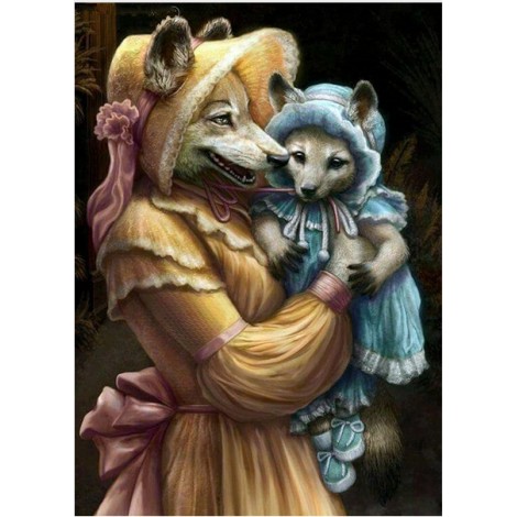 Hot Sale Special  Animal Wolf Pattern 5d Diy Diamond Painting Kits UK VM9618