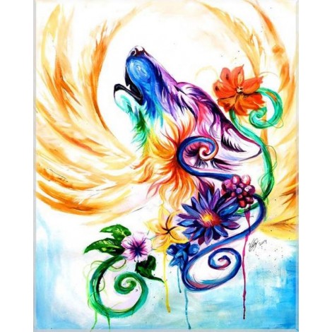 2019 Bedazzled Dream Wolf 5d Diy Diamond Painting Kits UK VM96038