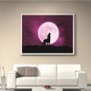 Best New Dream Wolf Pattern 5d Diy Cross Stitch Diamond Painting Kits UK QB6613