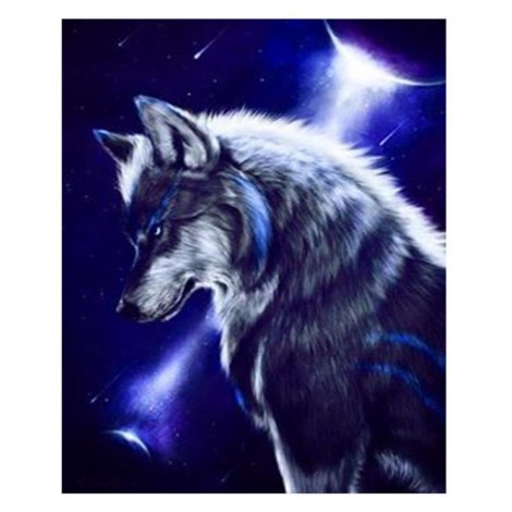 New Dream Wolf Picture 5d Diy Cross Stitch Diamond Painting Kits UK QB6423