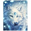 Besy Dream Wolf Picture 5d Diy Cross Stitch Diamond Painting Kits UK QB6419