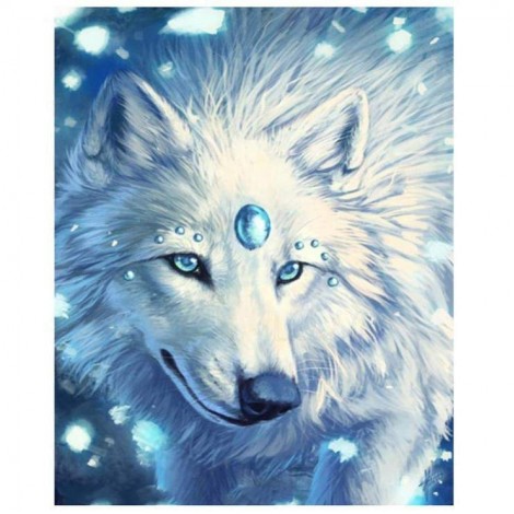 Besy Dream Wolf Picture 5d Diy Cross Stitch Diamond Painting Kits UK QB6419