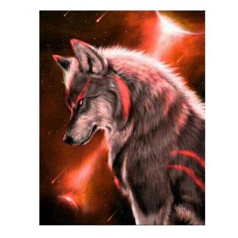New Dream Wolf Picture 5d Diy Cross Stitch Diamond Painting Kits UK QB642213
