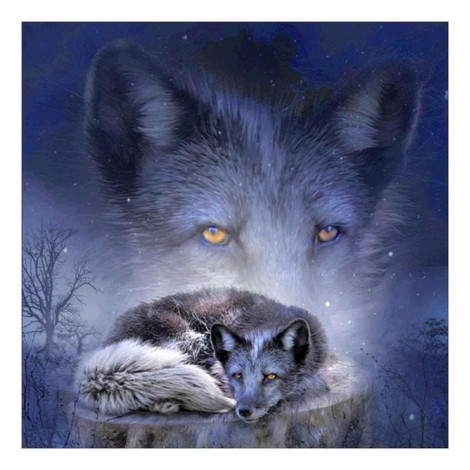Dream 2019 Wolf Pattern 5d Diy Cross Stitch Diamond Painting Kits UK QB61154