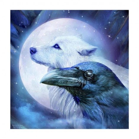 Dream 2019 Wolf Eagle Pattern 5d Diy Cross Stitch Diamond Painting Kits UK QB6417