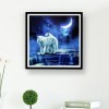 Best Modern Art Style Wolf Pattern 5d Diy Cross Stitch Diamond Painting Kits UK QB62516
