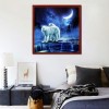 Best Modern Art Style Wolf Pattern 5d Diy Cross Stitch Diamond Painting Kits UK QB62516