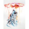 Special Wolf Square Drill 5D DIY Cross Stitch Diamond Painting Kits UK NA0841