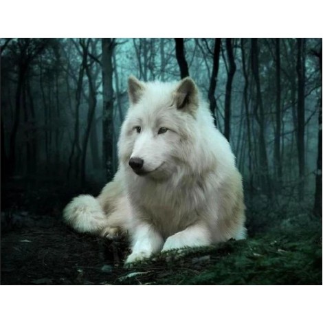 Best Special Wolf Picture Diy 5d Full Diamond Painting Kits UK QB6202