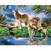 Wolf In Forest Full Drill 5D Diy Diamond Painting Kits Uk VM92398