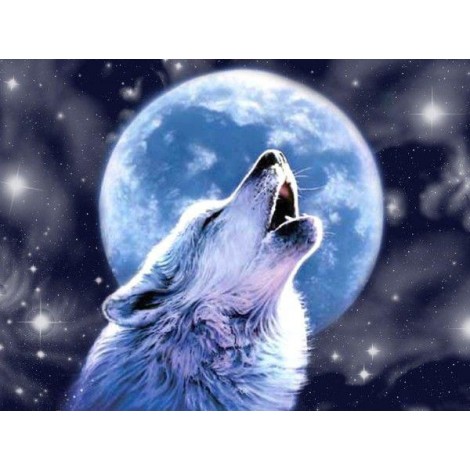 2019 Winter Animal Wolf Pattern 5d Diy Diamond Painting Kits UK VM7200