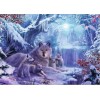 New Winter Landscape Forest wolf 5d DIY Diamond Painting Kits UK QB7158