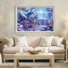 New Winter Landscape Forest wolf 5d DIY Diamond Painting Kits UK QB7158