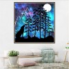 Cheap Dream Wolf Pattern 5d Diy Cross Stitch Diamond Painting Kits UK QB66366