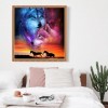 Dream New Wolf Horse Pattern 5d Diy Cross Stitch Diamond Painting Kits UK QB6610