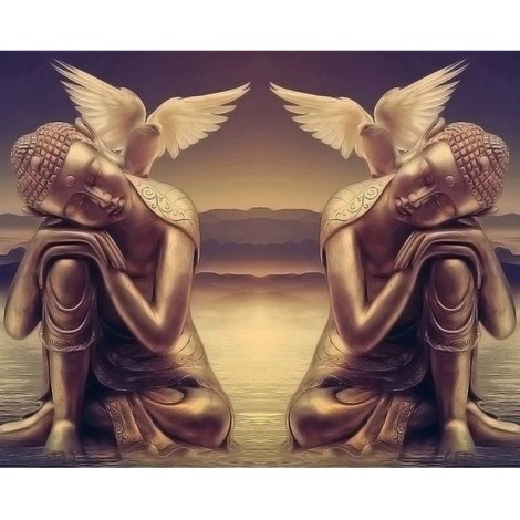 2019 5D Diy Diamond Painting Cross Stitch Pigeon Buddha Embroidery VM90021