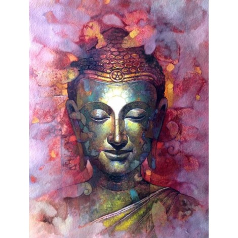 2019 Full Drill 5D DIY Diamond Painting Buddha Flower Cross Stitch Mosaic VM90175