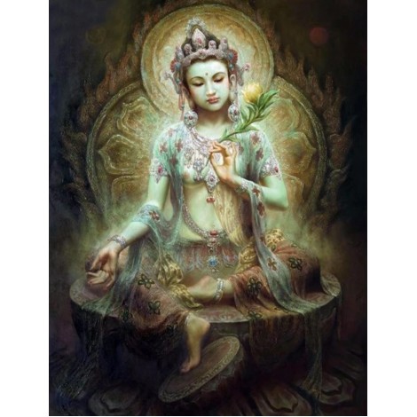 Portrait Bodhisattva Mosaic Cross Stitch Art VM92211